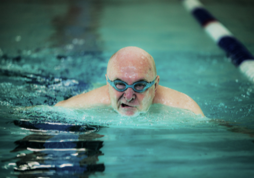 Man Swimming